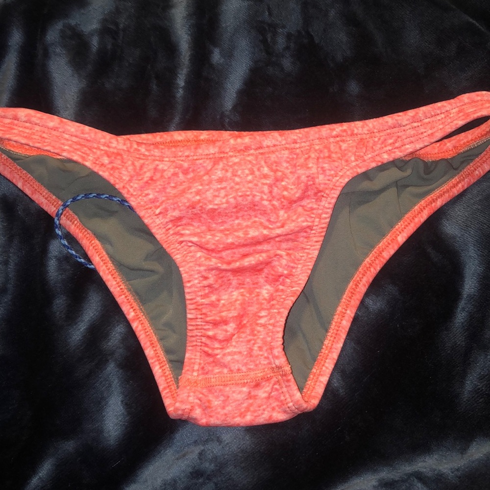 Orange heathered jolyn bikini bottoms